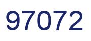 Number 97072 blue image
