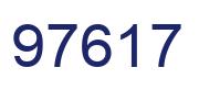 Número 97617 imagen azul