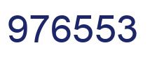 Number 976553 blue image