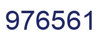 Number 976561 blue image