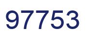 Number 97753 blue image