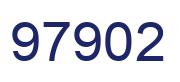 Number 97902 blue image