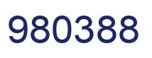 Number 980388 blue image