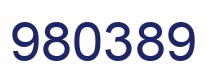 Number 980389 blue image