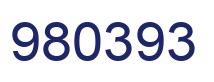 Number 980393 blue image
