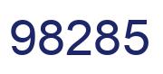 Number 98285 blue image