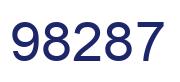 Number 98287 blue image