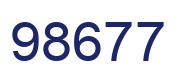 Number 98677 blue image