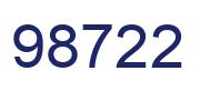 Número 98722 imagen azul