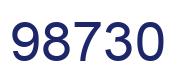 Número 98730 imagen azul