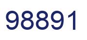 Número 98891 imagen azul