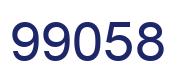 Número 99058 imagen azul