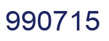 Number 990715 blue image