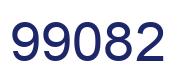 Number 99082 blue image
