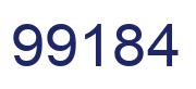 Número 99184 imagen azul