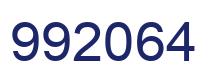 Number 992064 blue image