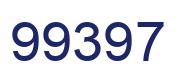 Number 99397 blue image