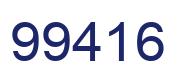 Number 99416 blue image