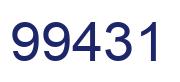 Number 99431 blue image