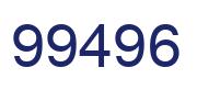 Number 99496 blue image