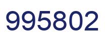 Number 995802 blue image