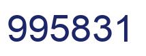 Number 995831 blue image
