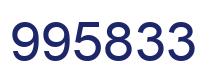 Number 995833 blue image