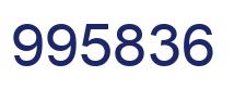 Number 995836 blue image