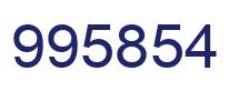 Number 995854 blue image