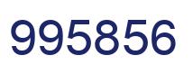 Number 995856 blue image