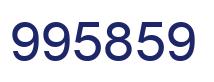 Number 995859 blue image