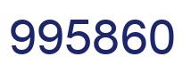 Number 995860 blue image