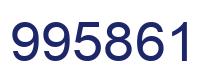 Number 995861 blue image