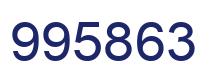 Number 995863 blue image