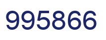 Number 995866 blue image