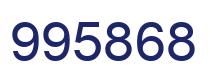 Number 995868 blue image