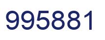 Number 995881 blue image