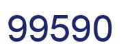 Number 99590 blue image