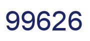 Number 99626 blue image