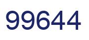Número 99644 imagen azul