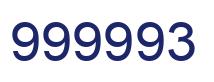 Número 999993 imagen azul