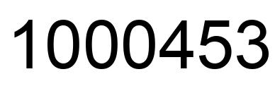 Número 1000453 imagen negro