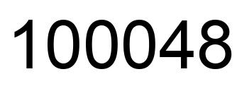 Número 100048 imagen negro