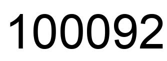 Número 100092 imagen negro