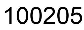 Número 100205 imagen negro