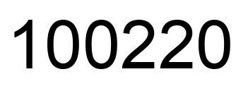 Número 100220 imagen negro