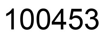 Número 100453 imagen negro