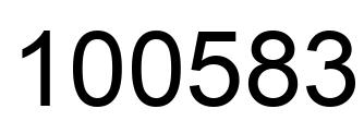 Número 100583 imagen negro