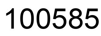 Número 100585 imagen negro