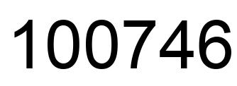 Número 100746 imagen negro